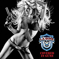 L.A. GUNS - COVERED IN GUNS - RED & BLUE VINYL