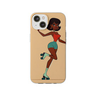 SKATE A LITTLE LOWER NOW Flexi Phone Case