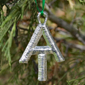 A.T. Pewter Ornament