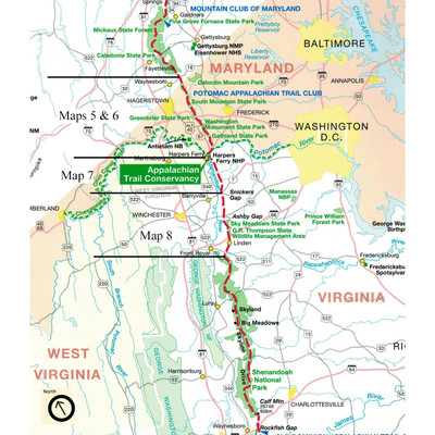 Set 06 - Maryland/Northern Virginia Guide Book and Maps - Appalachian ...