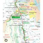 Pennsylvania state line to Chester Gap, Virginia. *Locations indicated in image are approximate.