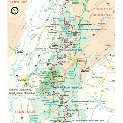 Great Smoky Mountains National Park Map - Appalachian Trail Conservancy