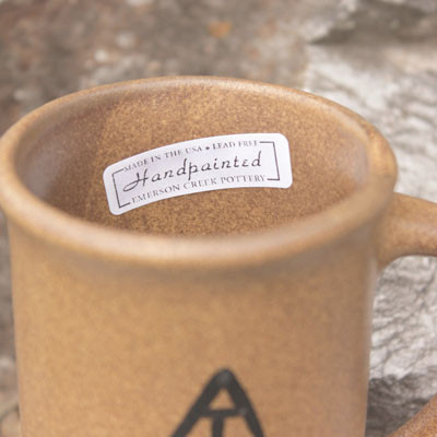 This handcrafted mug was created within 25 miles of the Trail in central Virginia by Emerson Creek Pottery.