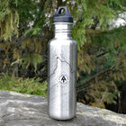 The classic 27 ounce Klean Kanteen bottle with topo lines from an iconic spot on the Appalachian Trail.