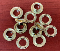 #2 Brass Grommets & Washers with Brass Finish