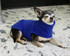 Fuzzie Dog Coat in Royal Blue