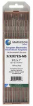 MATHESON Select Zirconiated Tungsten Electrodes - Choose Size and Quantity