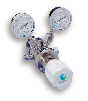 Model 9460 Series Dual-Stage Ultra High-Purity Stainless Steel Regulator with Tied Diaphragms