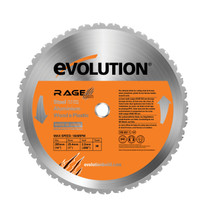 Evolution 14" Multipurpose Blade - 36 teeth x 1" Arbor - for RAGE2 Chop Saw, RAGE355BLADE
