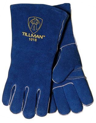 Tillman 1018 Blue Insulated Stick Welding Gloves, Large