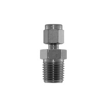 Connector, 1/8" Compression by 1/4" MNPT, SS