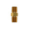 Hex Nipple, 1/4" NPT, Brass