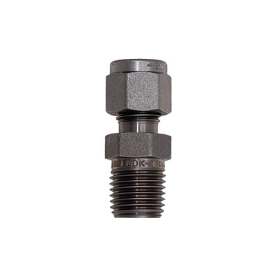 Connector, 1/4" Compression by 1/4" MNPT, Monel