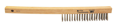Curved Handle Brush - steel or stainless steel bristles