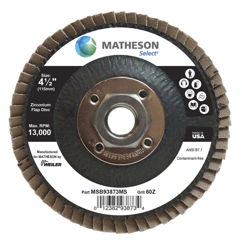MATHESON Select Flap Disc - Standard Density Angled Style (Type 29