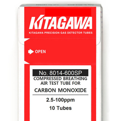 Carbon Monoxide, Gas Detector Tubes for Compressed Breathing Air