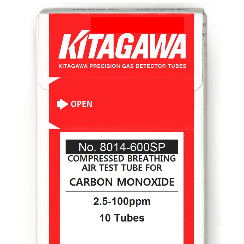 Carbon Monoxide, Gas Detector Tubes for Compressed Breathing