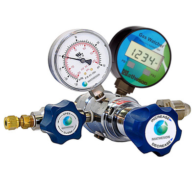 3120AW Series Gas Watcher Dual-Stage High-Purity Regulator - Brass