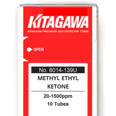 Gas Detector Tubes- Methyl Ethyl Ketone , 8014-139U