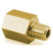 Adapter, 1/8" MNPT x 1/4" FNPT, Brass