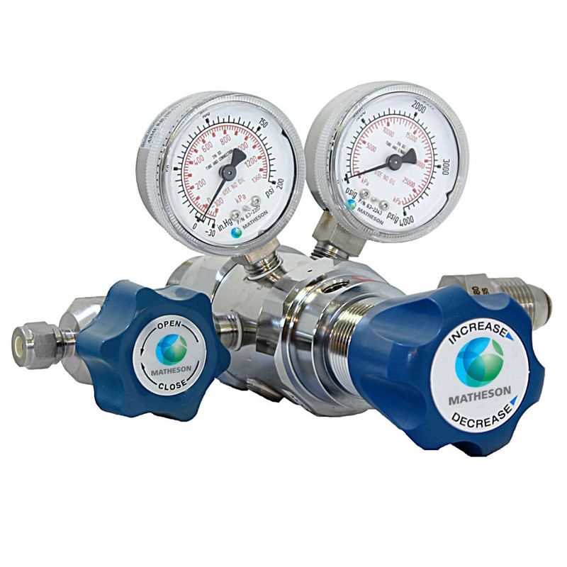 Special Dual-Stage Regulator with CGA 705 - Stainless Steel
