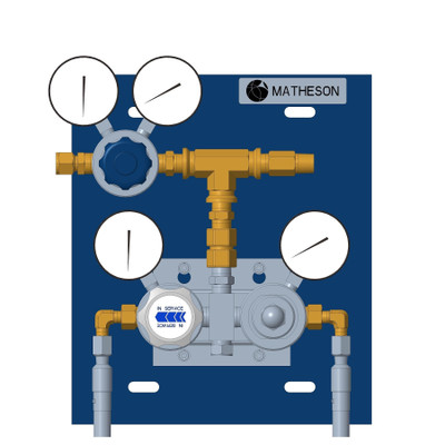 High-Flow Automatic Switchover System, 2 Cylinder (Brass)