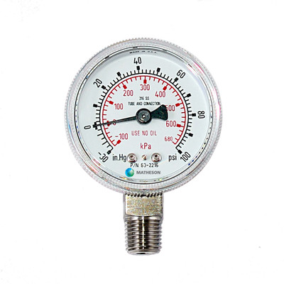 Gauge, 2" dial (Stainless Steel)