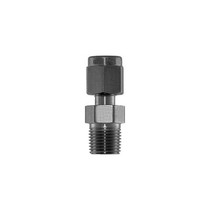 Connector, 1/8" Compression by 1/8" MNPT, SS 