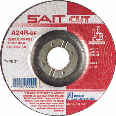 UAI Cutoff Wheel 4x1/8x3/8 TY27 Metal  - 22010