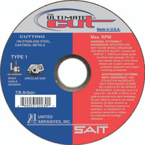 UAI Cutoff Wheel 6x.045x7x8 TY1 Ultimate Cut - 22240