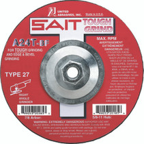 UAI Grinding Wheel 4-1/2x1/4x5/8-11 TY27 Metal  - 20165