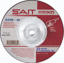 UAI Grinding Wheel 9x1/4x5/8-11 TY27 Metal  - 20095