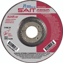 UAI Grinding Wheel 4-1/2x1/4x7/8 TY27 Metal - 20063