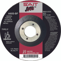 UAI Cutting Wheel 4-1/2x.045x7/8 TY27 Metal - 22021