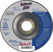 UAI Cutting Wheel 4-1/2x.045x7/8 TY27 Stainless Saitech - 22072