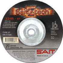 UAI Cutting Wheel 4-1/2x3/32x5/8-11 TY27 Z-Tech Metal - 22651