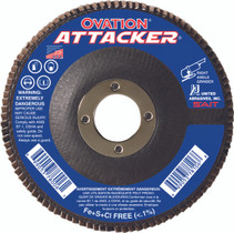 UAI Flap Disc 4-1/2x7/8 60GR TY27 High Density Ovation Attacker - 76208