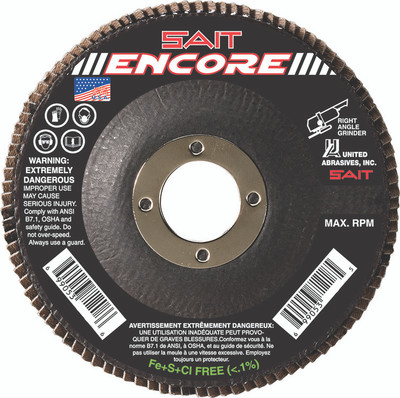UAI Flap Disc 4-1/2x7/8 40G TY27 Encore - 71206