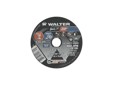 Walter Cutoff Wheel 4x1/32x5/8 TY 1 Zip   -  11L405