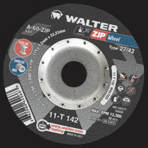 Walter Cutoff Wheel 4-1/2x3/64x7/8 X TY 1 Zip™ Wheel -  11T142