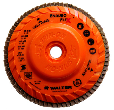 Walter Flap Disc 4-1/2x5/8-11 60 Grit  Enduro-Flex   -  06B456