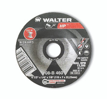 Walter Grinding Wheel 4-1/2x1/4x7/8  TY 27 HP™ -  08B460