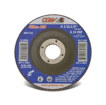 CGW Grinding Wheel 4-1/2x1/4x7/8 A24-R-BF Steel TY27  - 35620