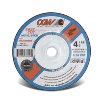 CGW Grinding Wheel 4-1/2x1/4x7/8 A24-R-BF Steel TY27 - 36255