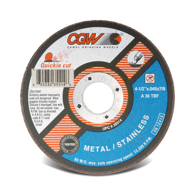 CGW Cutoff Wheel 6x.045x7/8 TY1 ZA36-T-BF Quickie  - 35517