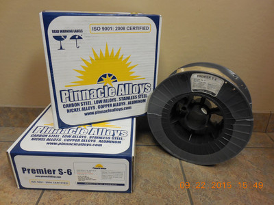 Pinnacle Alloys PREMIER S-6 (ER70S-6) .023" x 33# MIG 02370S6M33