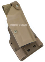 Safariland 6004SS-56 Holster and Shroud With Quick Release For Military Colt USMC MARSOC M45A1 CQCP Pistol No Light - Coyote - Right Hand - New 2015 - USA Made (29303)