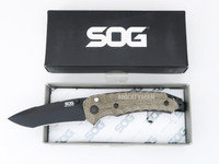 SOG Kiku KU-3004 S35VN Stainless Black Blade Knife Genuine (35294)