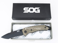 SOG Kiku KU-3004 S35VN Stainless Black Blade Knife Genuine (35306)