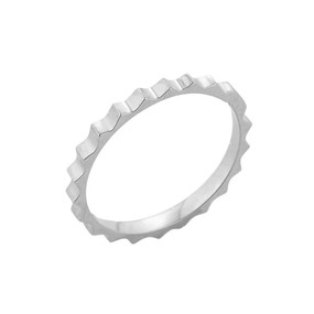 White Gold Spiked Toe Ring